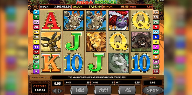 Slot de Cartoon Mega Moolah